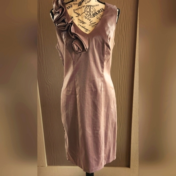 Roulette Tan Shimmer Party Dress - Picture 7 of 16